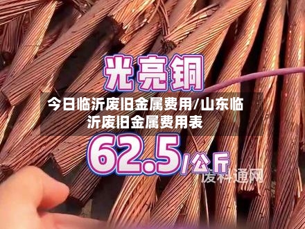今日临沂废旧金属费用/山东临沂废旧金属费用表