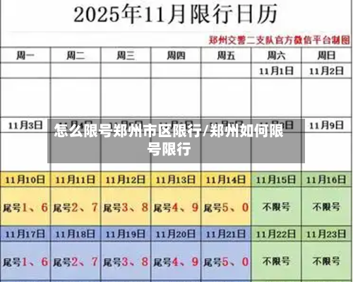 怎么限号郑州市区限行/郑州如何限号限行