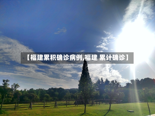 【福建累积确诊病例,福建 累计确诊】