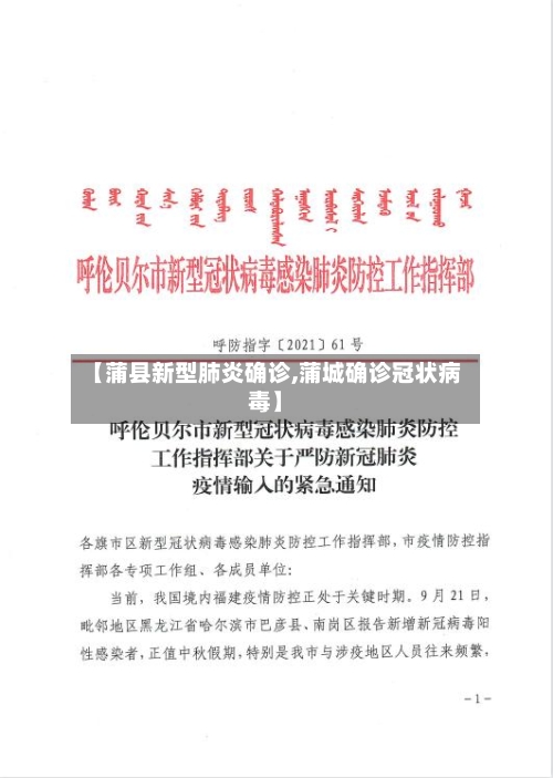 【蒲县新型肺炎确诊,蒲城确诊冠状病毒】-第2张图片
