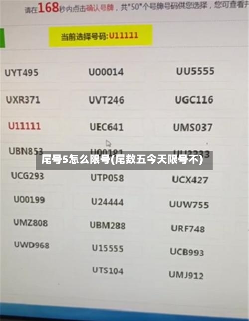 尾号5怎么限号(尾数五今天限号不)-第2张图片