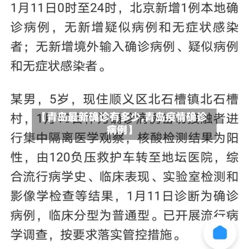 【青岛最新确诊有多少,青岛疫情确诊病例】