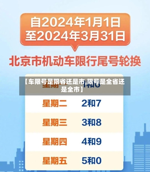 【车限号是限省还是市,限号是全省还是全市】-第2张图片
