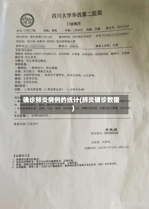 确诊肺炎病例的统计(肺炎确诊数据)-第3张图片