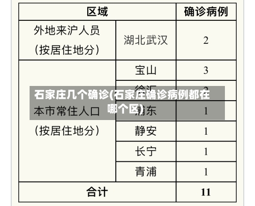 石家庄几个确诊(石家庄确诊病例都在哪个区)