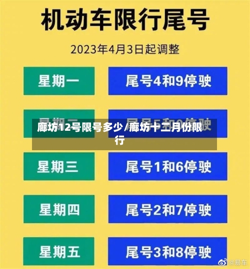 廊坊12号限号多少/廊坊十二月份限行