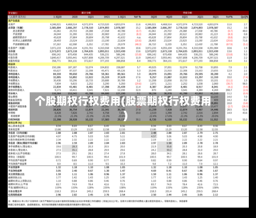 个股期权行权费用(股票期权行权费用)-第3张图片