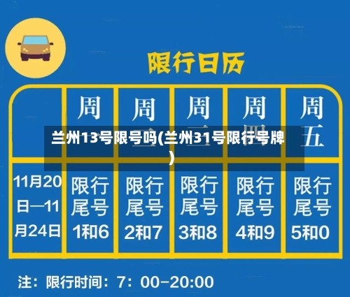 兰州13号限号吗(兰州31号限行号牌)-第2张图片