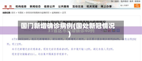 国门新增确诊病例(国处新冠情况)-第3张图片