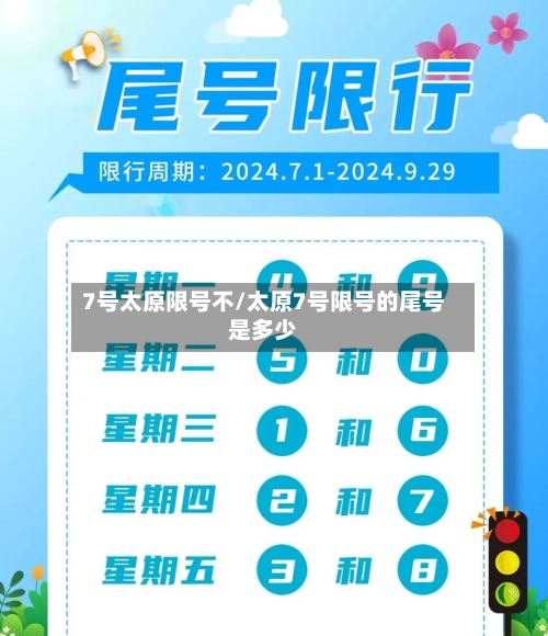 7号太原限号不/太原7号限号的尾号是多少-第2张图片