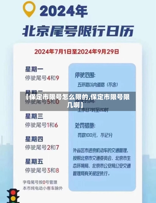 【保定市限号怎么限的,保定市限号限几啊】-第3张图片