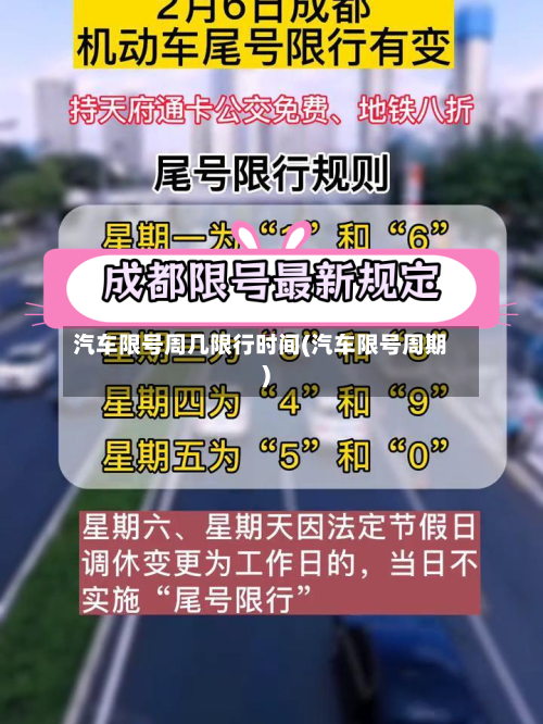 汽车限号周几限行时间(汽车限号周期)
