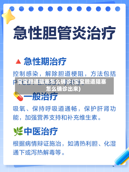 宝宝胆道阻塞怎么确诊(宝宝胆道阻塞怎么确诊出来)