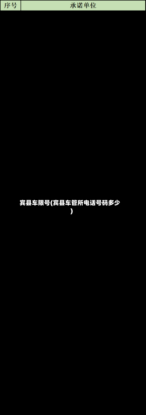 宾县车限号(宾县车管所电话号码多少)-第3张图片