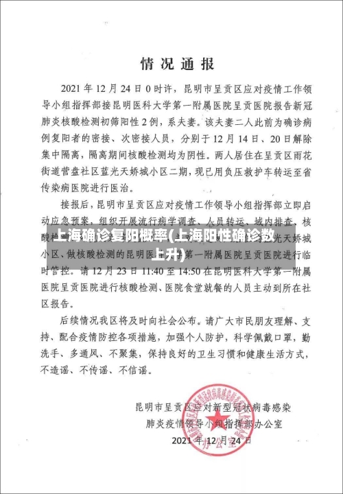 上海确诊复阳概率(上海阳性确诊数上升)