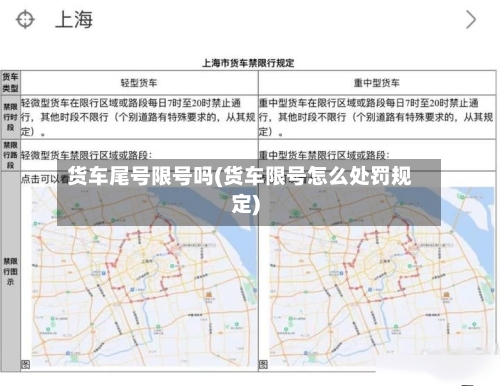 货车尾号限号吗(货车限号怎么处罚规定)