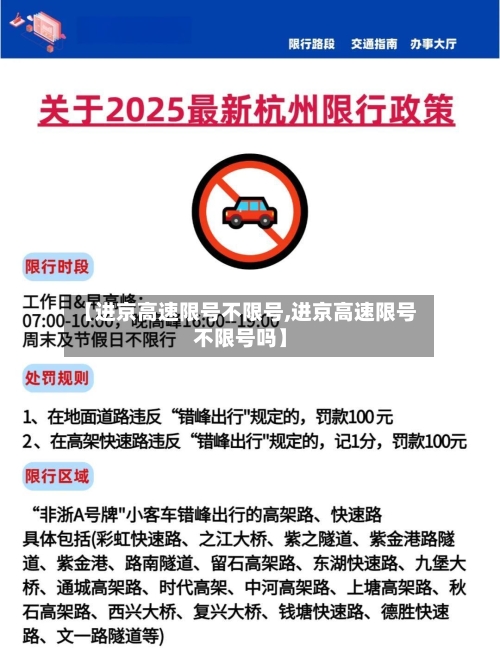 【进京高速限号不限号,进京高速限号不限号吗】-第3张图片