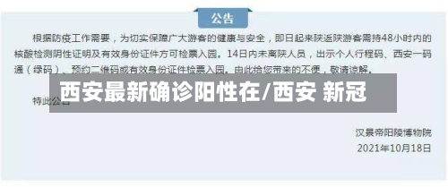 西安最新确诊阳性在/西安 新冠-第2张图片