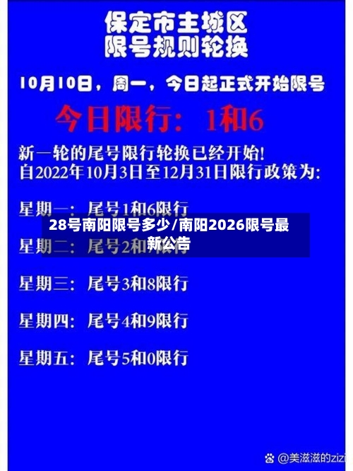 28号南阳限号多少/南阳2026限号最新公告-第3张图片