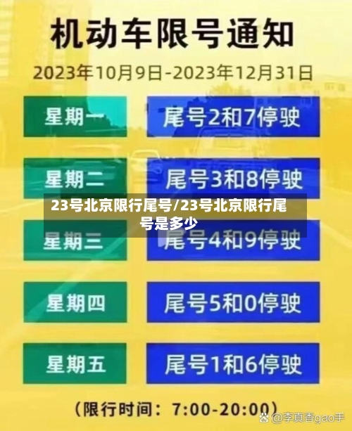 23号北京限行尾号/23号北京限行尾号是多少