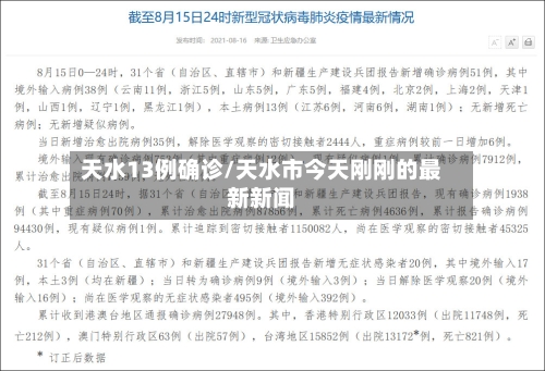 天水13例确诊/天水市今天刚刚的最新新闻