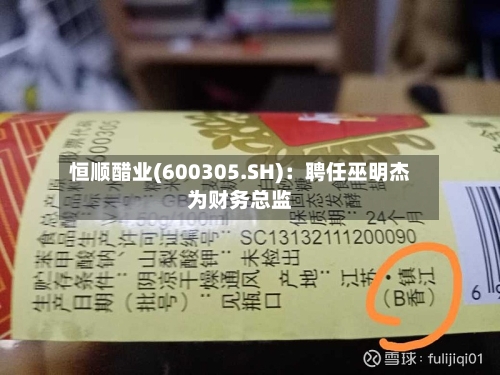 恒顺醋业(600305.SH)：聘任巫明杰为财务总监