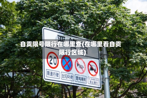 自贡限号限行在哪里查(在哪里看自贡限行区域)-第2张图片