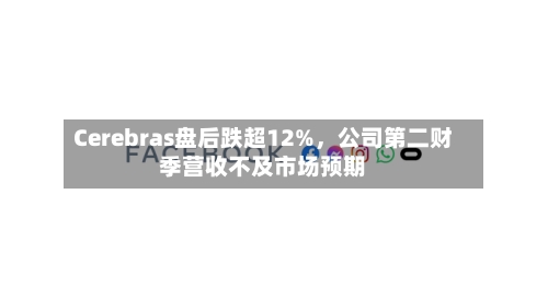 Cerebras盘后跌超12%，公司第二财季营收不及市场预期-第2张图片