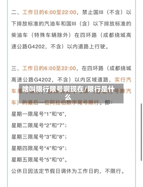 啥叫限行限号啊现在/限行是什么-第2张图片