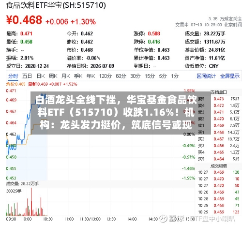 白酒龙头全线下挫，华宝基金食品饮料ETF（515710）收跌1.16%！机构：龙头发力挺价，筑底信号或现-第3张图片