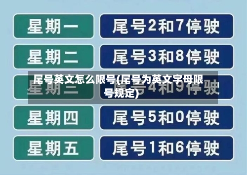 尾号英文怎么限号(尾号为英文字母限号规定)