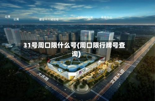 31号周口限什么号(周口限行牌号查询)