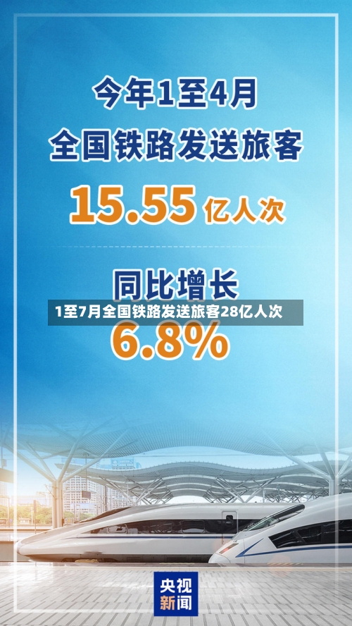 1至7月全国铁路发送旅客28亿人次