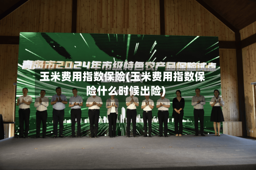 玉米费用指数保险(玉米费用指数保险什么时候出险)