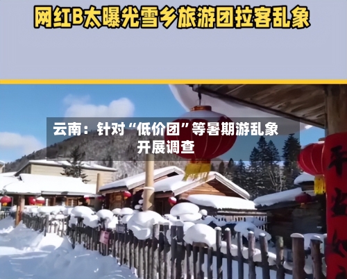 云南：针对“低价团”等暑期游乱象开展调查-第3张图片