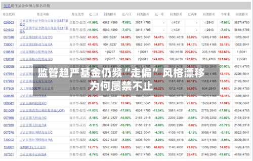 监管趋严基金仍频“走偏” 风格漂移为何屡禁不止-第3张图片