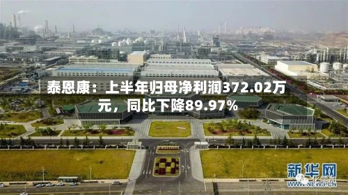 泰恩康：上半年归母净利润372.02万元，同比下降89.97%-第2张图片