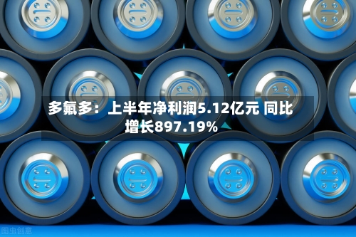 多氟多：上半年净利润5.12亿元 同比增长897.19%-第3张图片