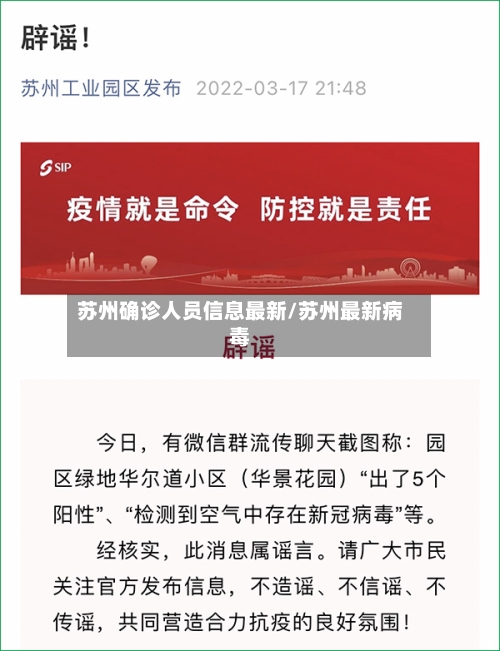 苏州确诊人员信息最新/苏州最新病毒