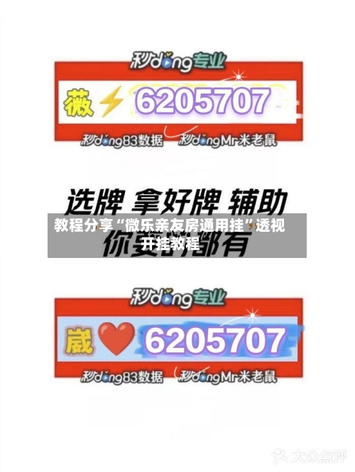 教程分享“微乐亲友房通用挂	”透视开挂教程-第1张图片