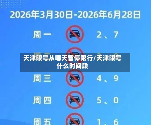 天津限号从哪天暂停限行/天津限号什么时间段