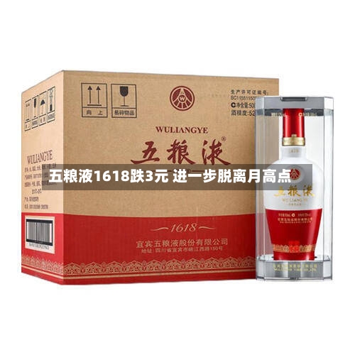五粮液1618跌3元 进一步脱离月高点