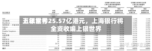 上银世界五年累亏25.57亿港元，上海银行将全资收编上银世界-第2张图片