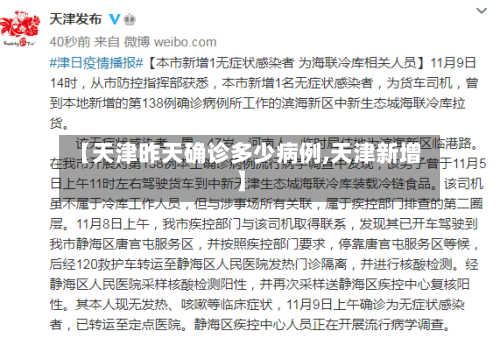 【天津昨天确诊多少病例,天津新增】