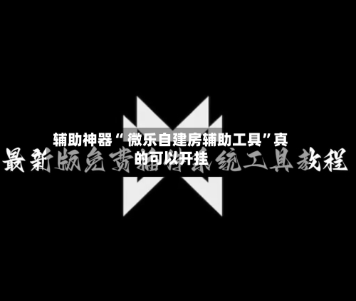 辅助神器“ 微乐自建房辅助工具”真的可以开挂