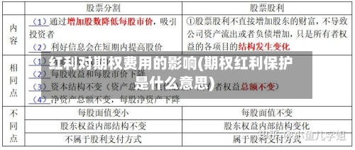 红利对期权费用的影响(期权红利保护是什么意思)-第2张图片