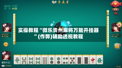 实操教程“微乐贵州麻将万能开挂器”(作弊)辅助透视教程-第2张图片