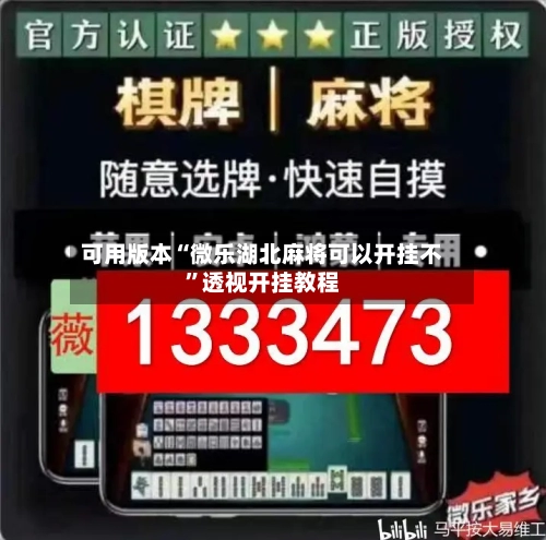 可用版本“微乐湖北麻将可以开挂不”透视开挂教程-第1张图片