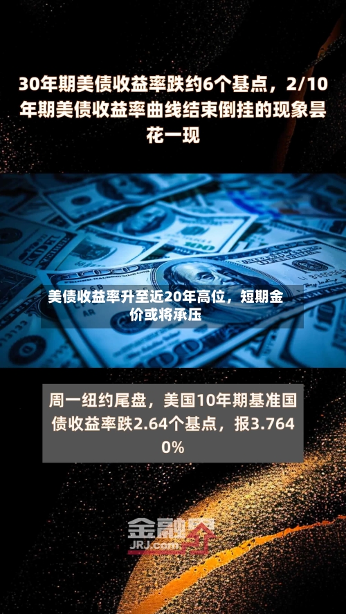 美债收益率升至近20年高位，短期金价或将承压-第1张图片