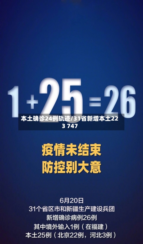 本土确诊24例轨迹/31省新增本土223 747-第2张图片